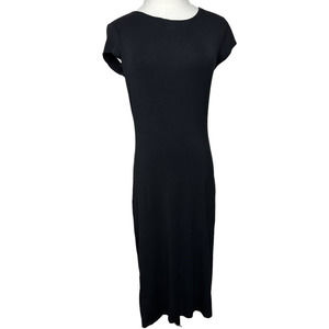 Velvet Torch LA Maxi Dress Black Size L Stretchy Body Con Lined  Sexy Cling B03